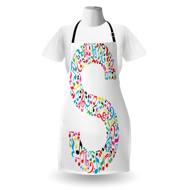 No Pattern Bib Apron, S