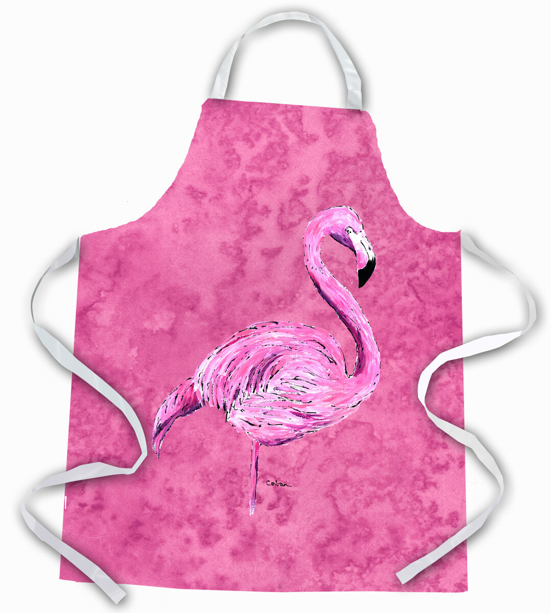 Highland Dunes Flamingo Apron | Wayfair