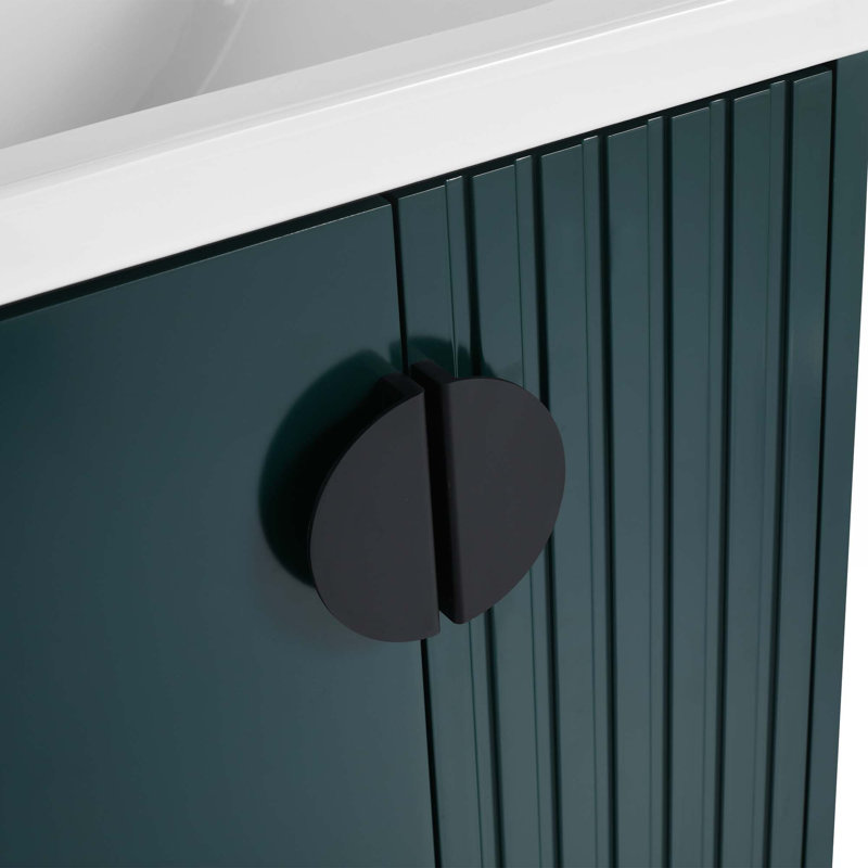 Petit meuble-lavabo avec lavabo, Vert