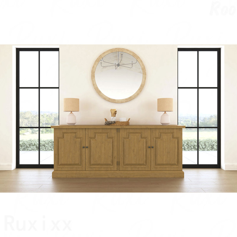 Rustic Honey 4-Door Sideboard