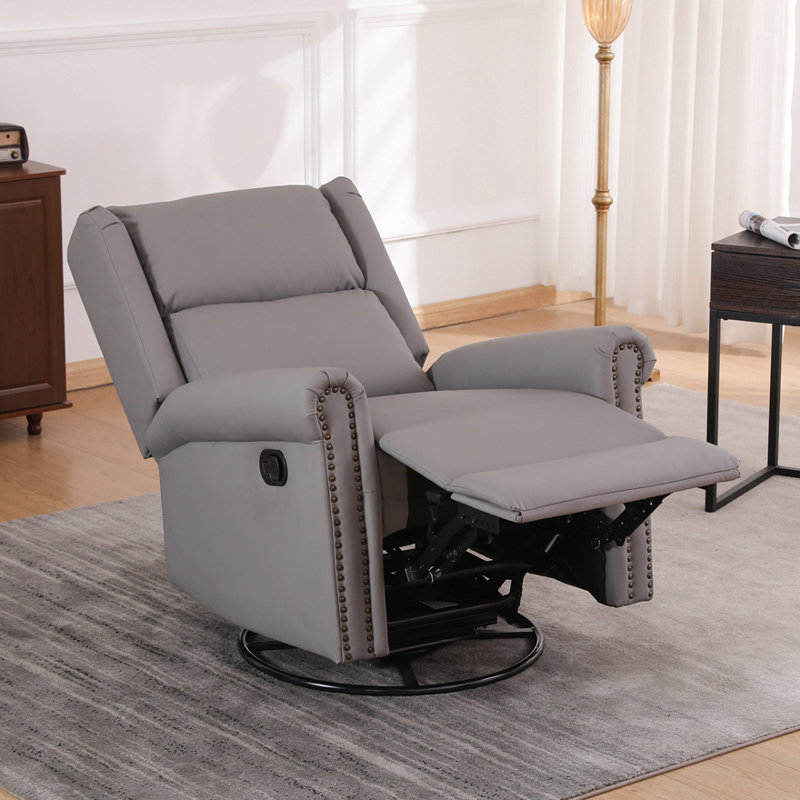 Fauteuil inclinable manuel pivotant à 360 degrés, Gris