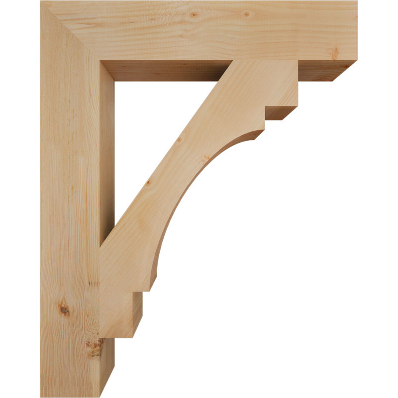 Support l 5 po x P 32 po x H 40 po Merced, H 40 po x l 6 po x P 32 po, Douglas (lisse)
