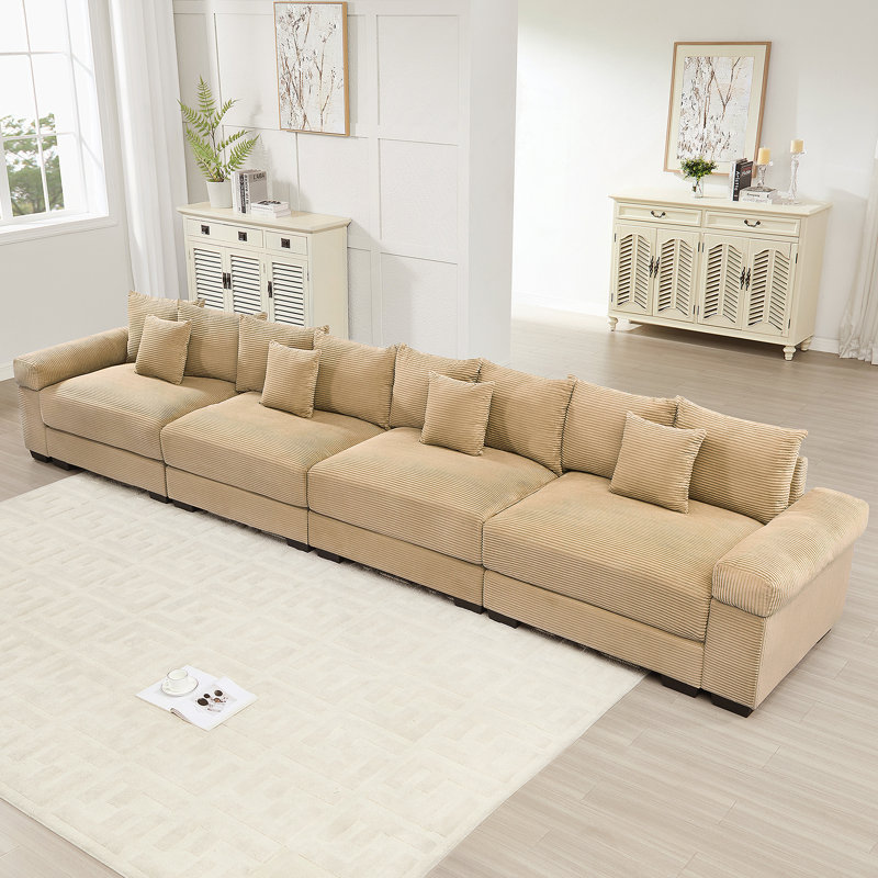 Canapé modulaire surdimensionné 170 pouces Cloud, Chameau