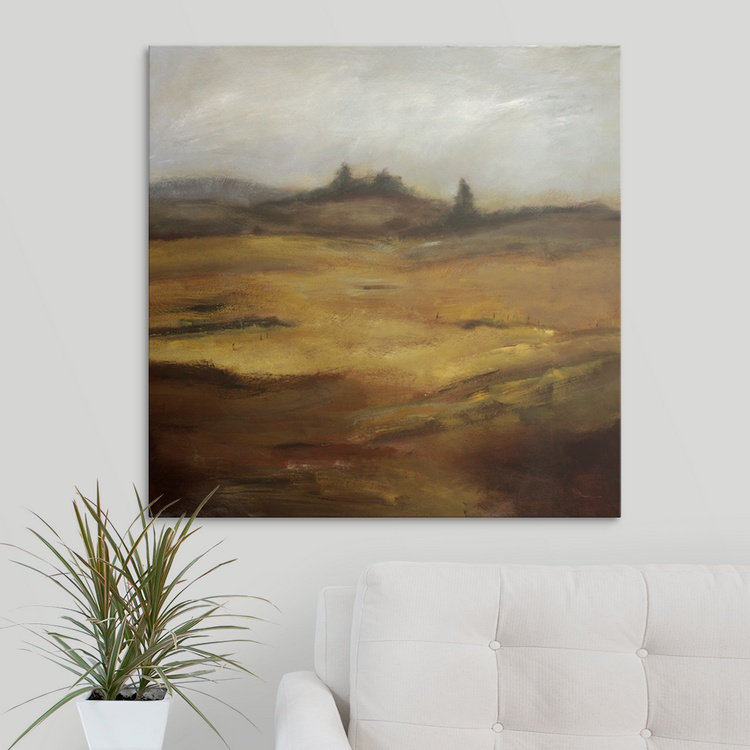« plus calme que quoi » en peignant des impressions Bradford Brenner, H 16 po x l 16 po x P 1,5 po, Toile