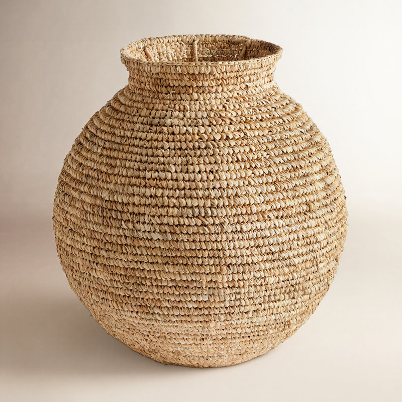 Remi Woven Vase Small, 16.50" H x 14.50" W x 14.50" D
