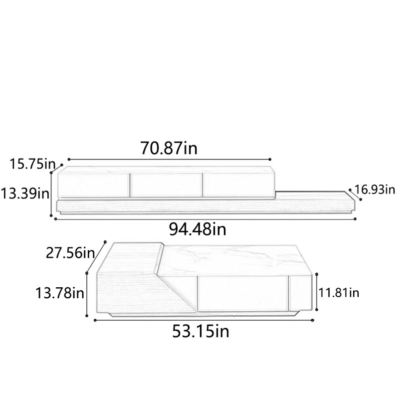 Combinaison de table basse Creative Creative