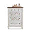 Buffet décoratif blanc en bois massif