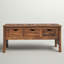 Table basse en bois massif avec rangement Ponce-1242441870
