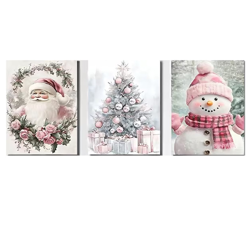 3 Piece Wrapped Canvas Wall Art, 45cm H x 30cm W