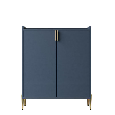 2 Doors Home Wine Bar Cabinet With Wine Rack & Adjustable Storage Shelf, Modern Sideboard With Soft-Closing Hinge, Dinning Room Buffet Cabinet, Liquor Cabinet Kitchen, Living Room Coffee Cart