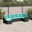 Ensemble de canapé de patio avec coussins 7 pièces Ebern Designs-2117286846-2117286847