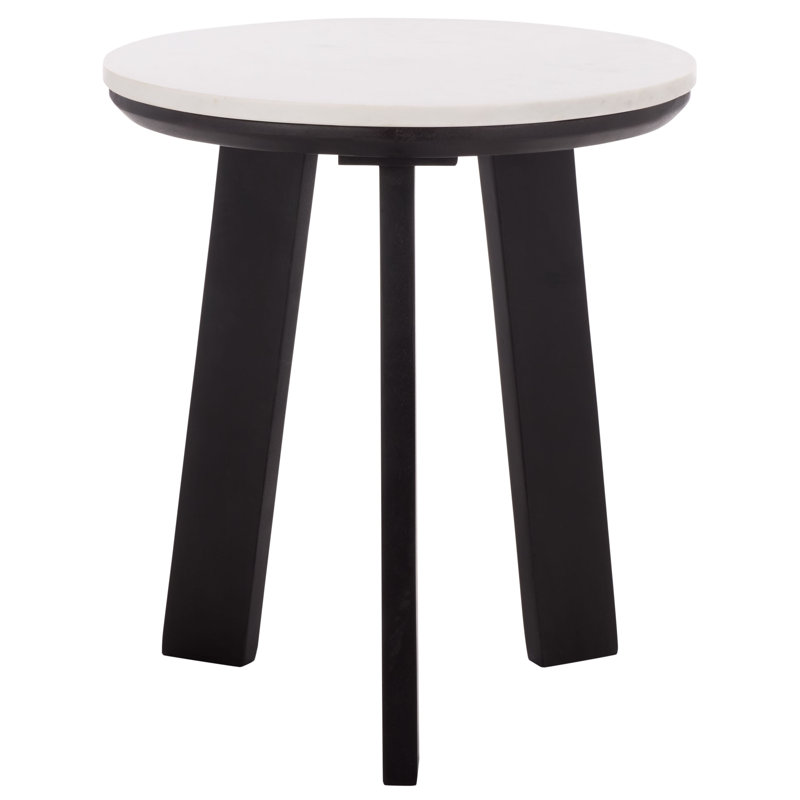 Sanji Round Accent Table, Black
