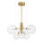 Oshri 6-Light Chandelier in Natural Brass-122570614