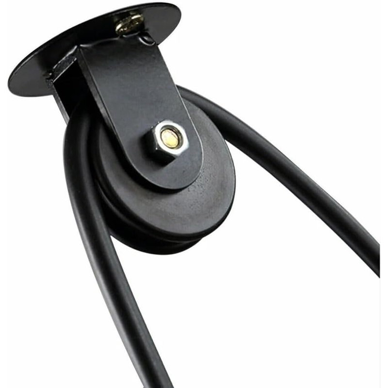 Luminaire suspendu noir avec serre-câble et support pour cordon avec serre-câble pour luminaires suspendus et lustres