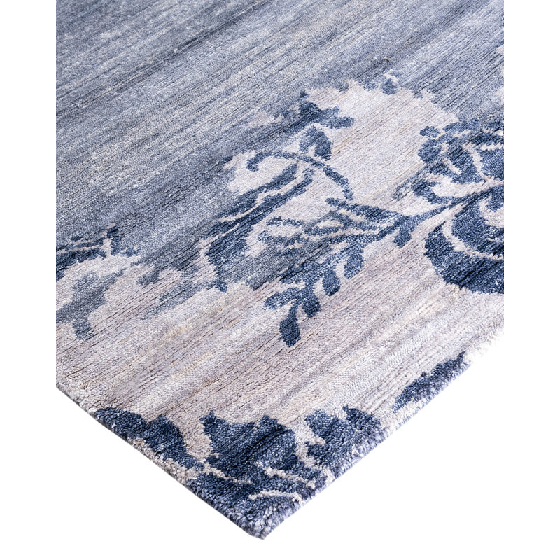 Overdyed One-of-a-Kind Rectangle 9'2" X 12'4" Hand Knotted Area Rug
