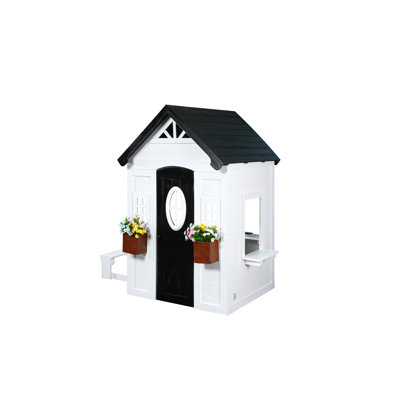 Zahara 2MamaBees 79'' W x 52'' D Indoor / Outdoor Solid Wood Playhouse with Kitchen