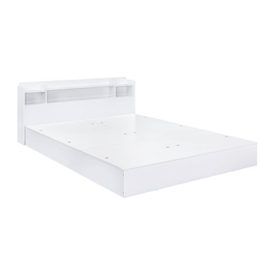 Grand lit plateforme avec rangement