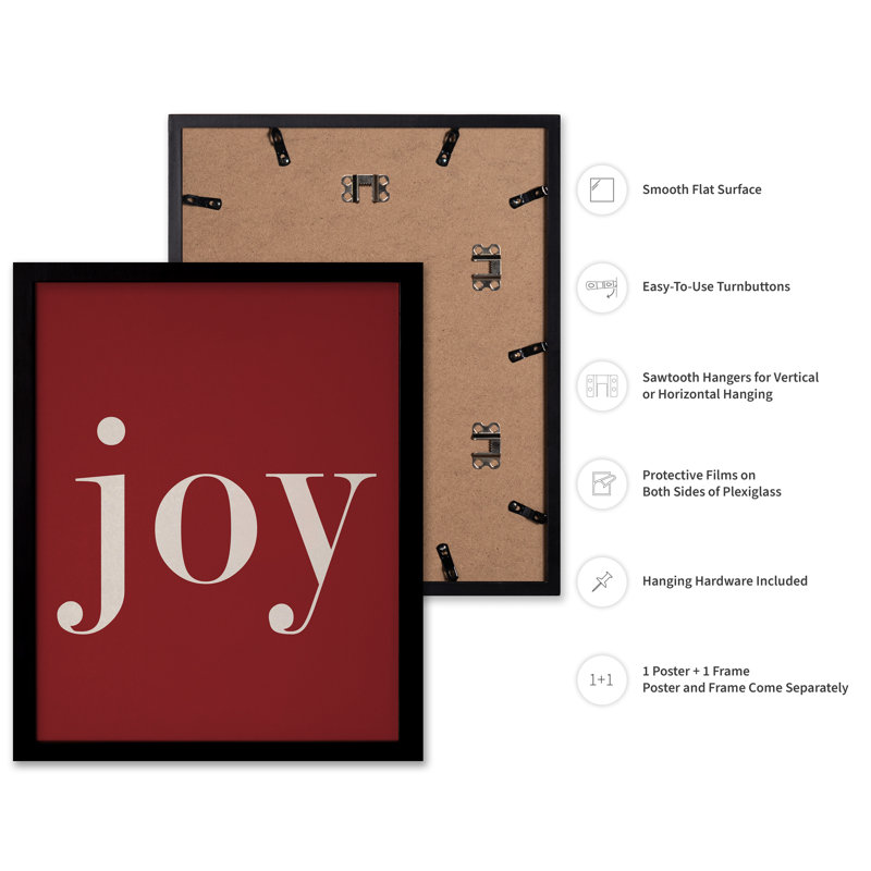 Joie, Black Framed, Poster, 11"H x 14"W
