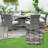 Round 6 - Person 53.14'' Long Dining Set With Cushions-771095890-771095885