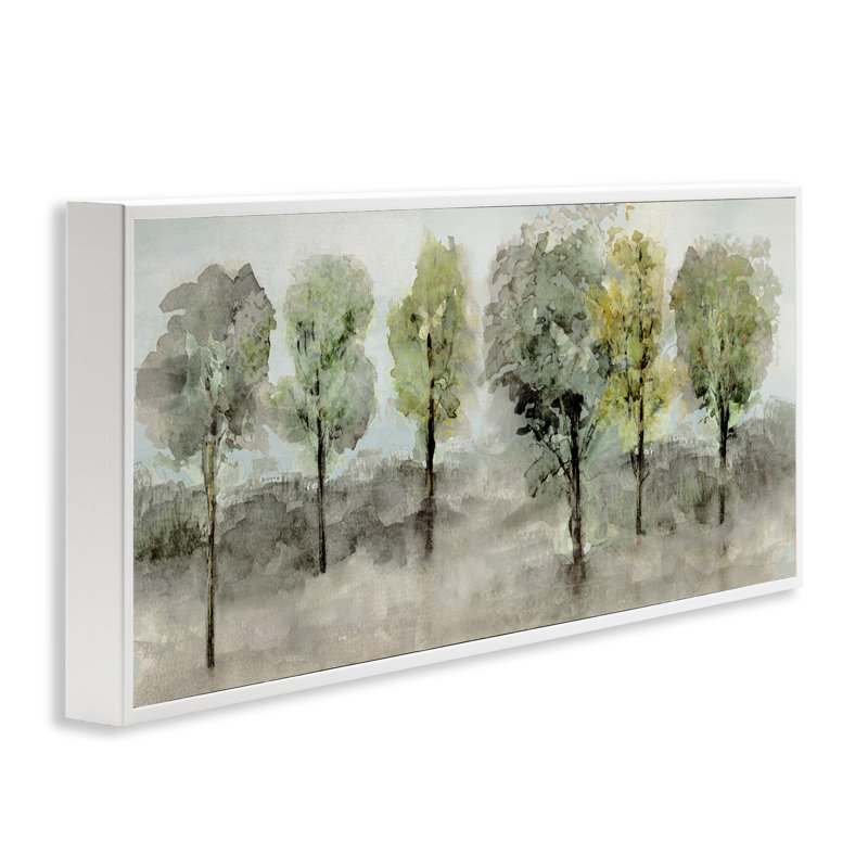 «Splashed Watercolor Trees», estampe numérique par Val Rhodes, H 10 po x l 24 po