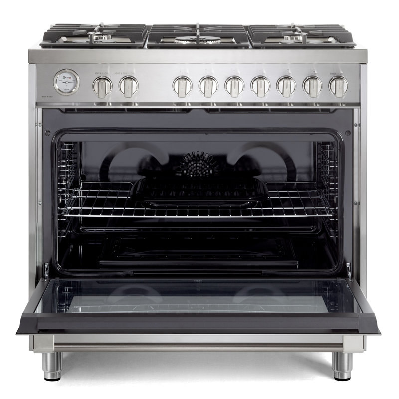 Verona Prima 36" 5 Burner Single Gas Range - Stainless