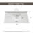 43in Calacatta Gold Quartz Vanity Top