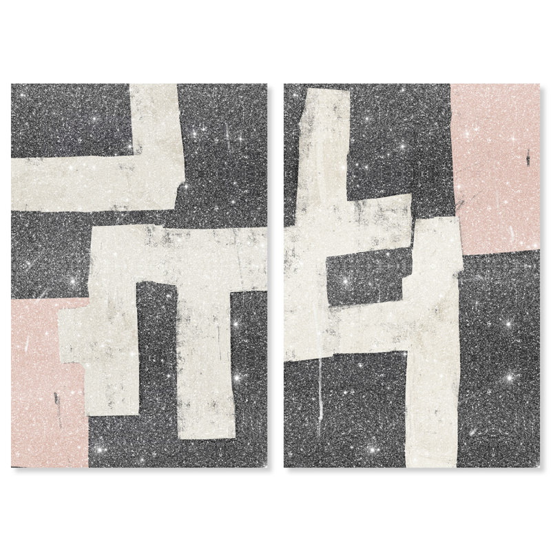 Placed Together Set Set by Oliver Gal, 36"H x 54"W, Gallery Wrapped
