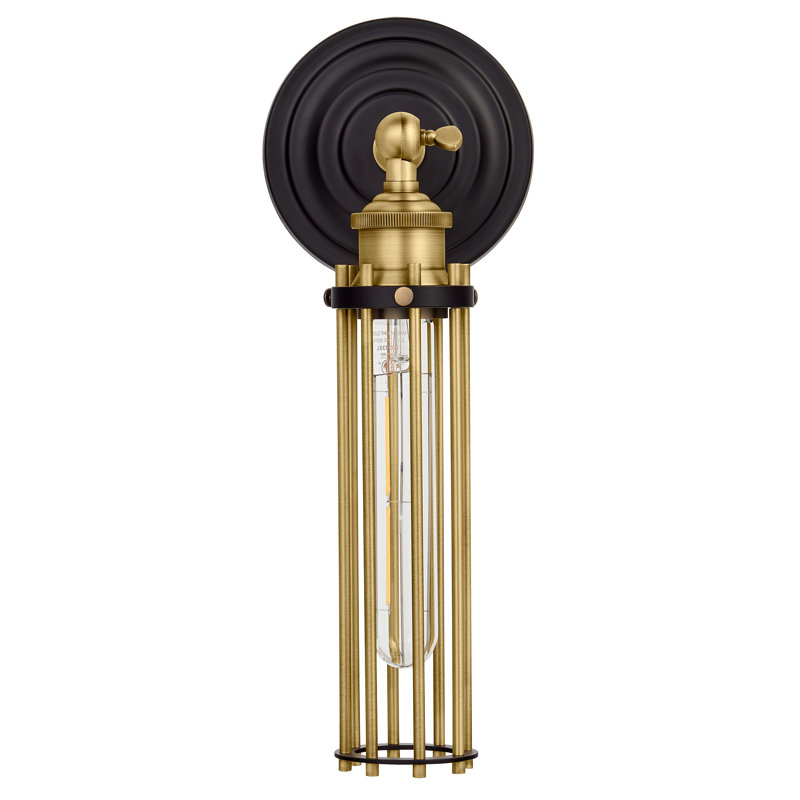 Emelia Dimmable Bath Sconce, Black