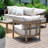 Harmonti Patio 5 Person Aluminum Conversation Set With Ottomans And Cushions-324994648