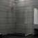 Unidoor Plus 53.5" W x 30.375" D x 72" H Frameless Pivot Rectangle Shower Enclosure with Fixed Panel