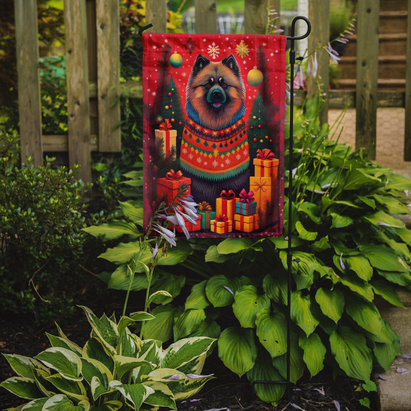 Drapeau de jardin en polyester double face H 15,5 po x l 11,25 po