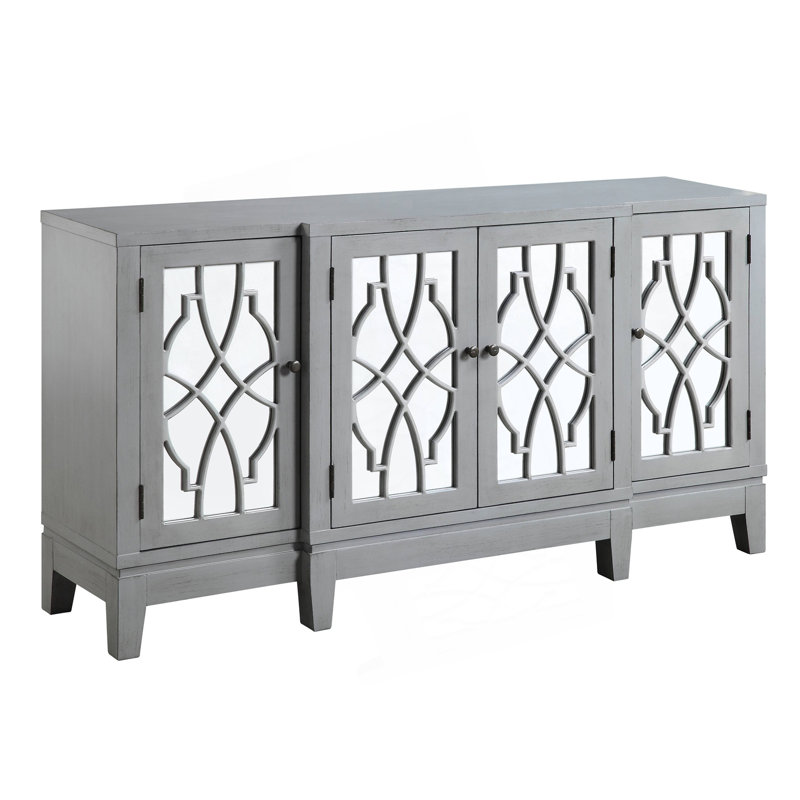 Console avec 4 portes et 4 tablettes