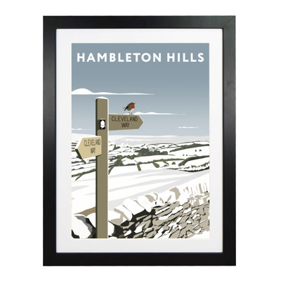 Hambleton Hills In Snow by Richard O'Neil - Print