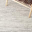 Tapis gris / beige en laine tissé à la main Aon-655112016