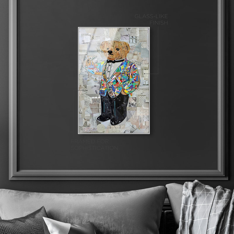 Katy Hirschfeld - High Class Elegance Tall Fashion and Glam Framed Acrylic Art by Oliver Gal, White, 16" H x 11" W