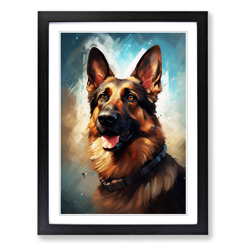 Single Picture Frame Print on Wood, Black Framed, 46cm H x 34cm W