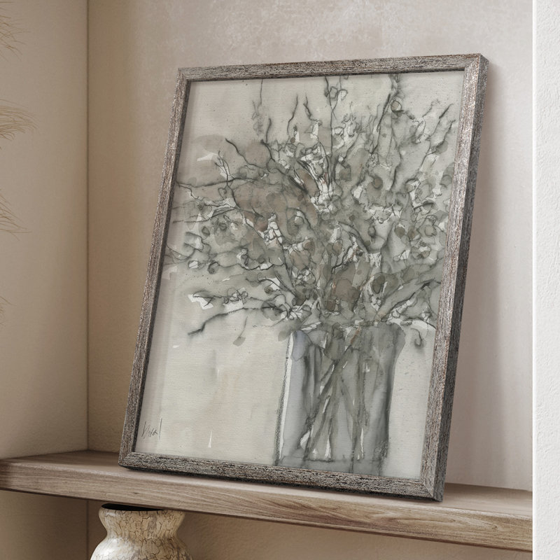 Impression encadrée Dry Elegance II - bois massif, H 11 po x l 9 po