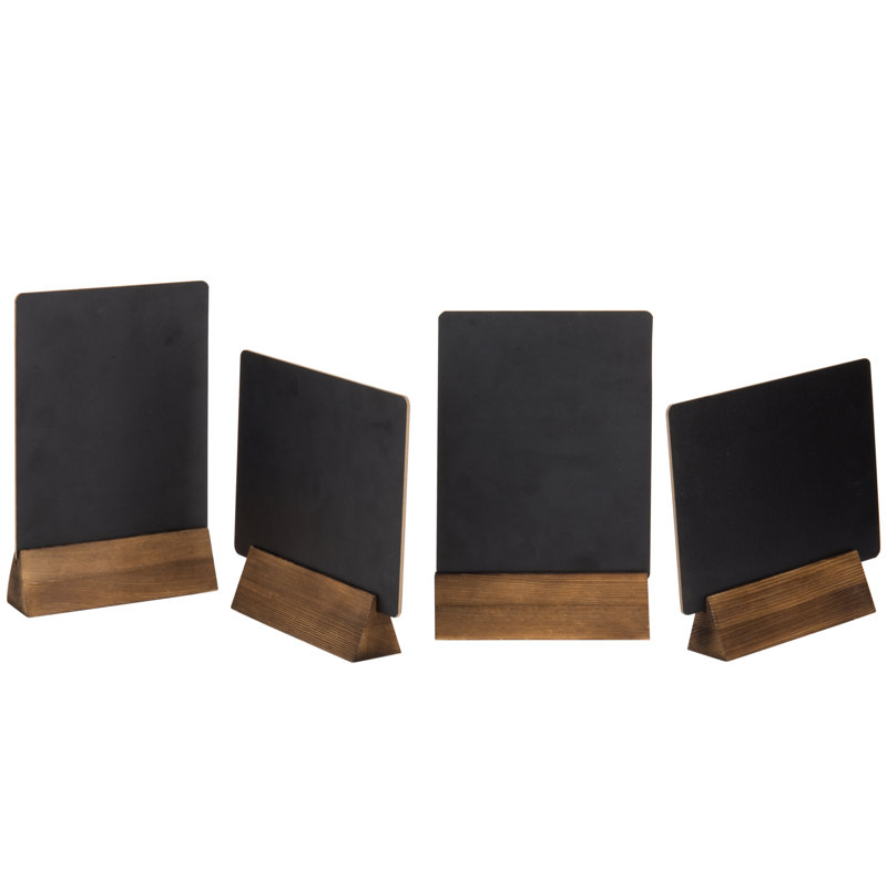 Free-Standing Chalkboard 23.5cm H x 20.3cm W, 	Brown