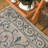 Hagerman Vintage Filigree Textured Weave Gray/Teal Indoor/Outdoor Rug-120175442