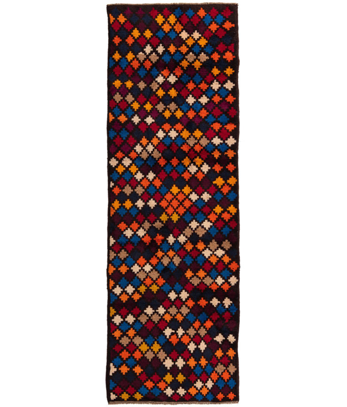 9 Ft Runner Peter Magenta Rug