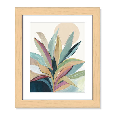 Sherbrooke Sunny Bright Leaves I Framed On Paper by Asia Jensen Print