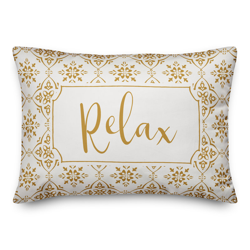 Geometric Outdoor Reversible Throw Pillow, Yellow