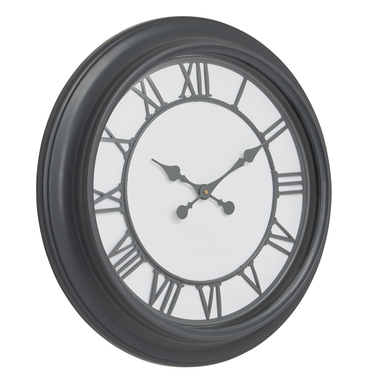 Anetia Wall Clock, Black/White