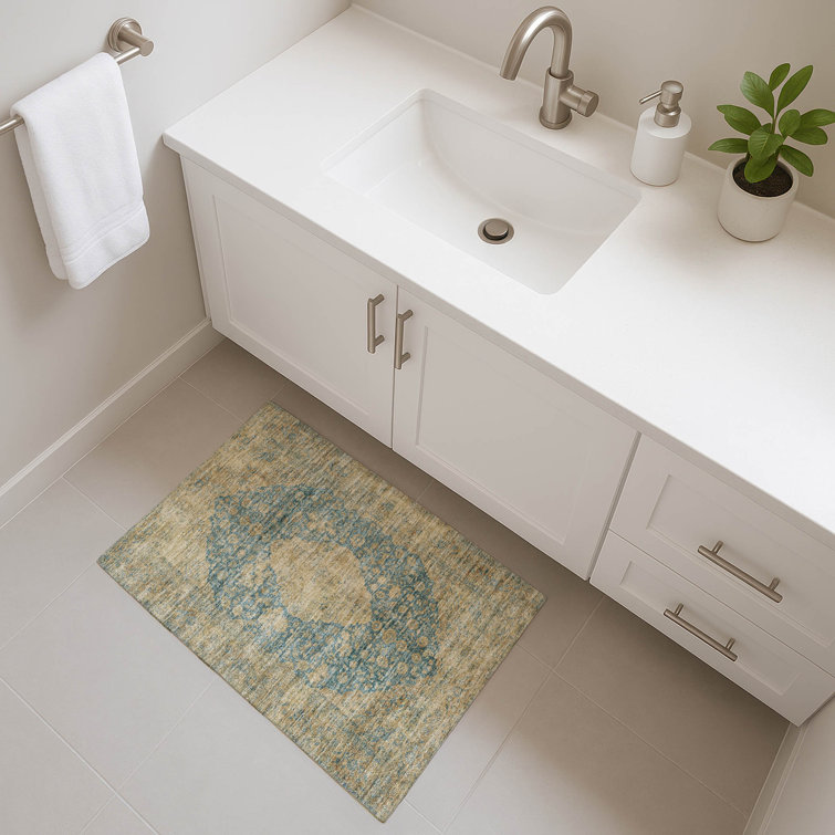 Premium Machine Washable Honig AMF1657 Global Rug