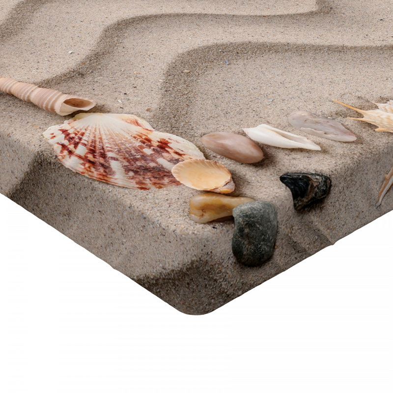 Microfiber Fitted Sheet, Seashells Brown, Twin Fitted Sheet