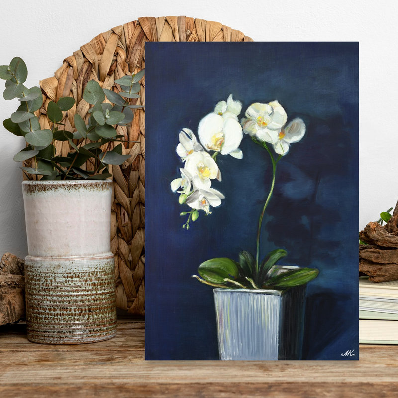 Orchidées blanches élégantes, H 18 po x l 12 po