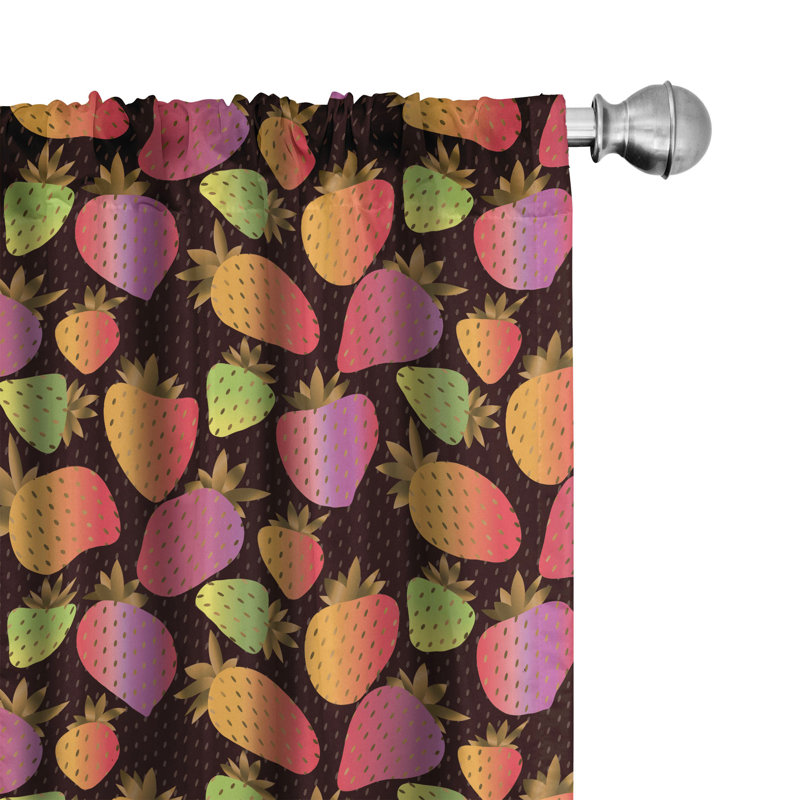 Rideaux 4 panneaux East Urban Home, L 56 po x L 95 po