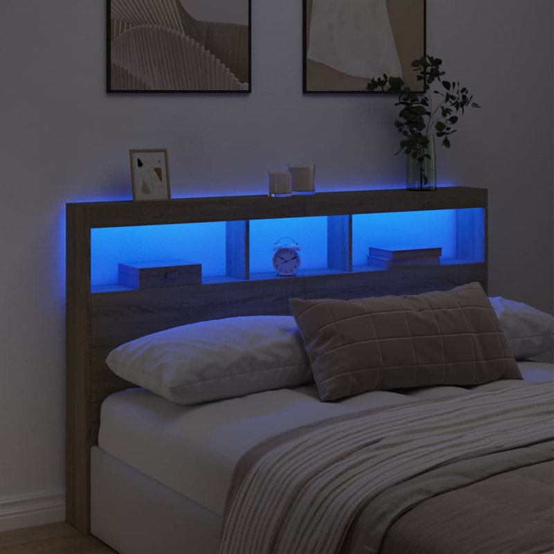 Cedria Headboard, Sonoma Oak, Kingsize - 160 x 200 cm