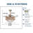 Ellysha 42'' Ceiling Fan with LED Lights