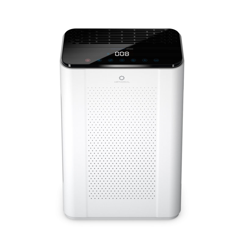 White HEPA Filter Ionic Air Purifier for Large Rooms